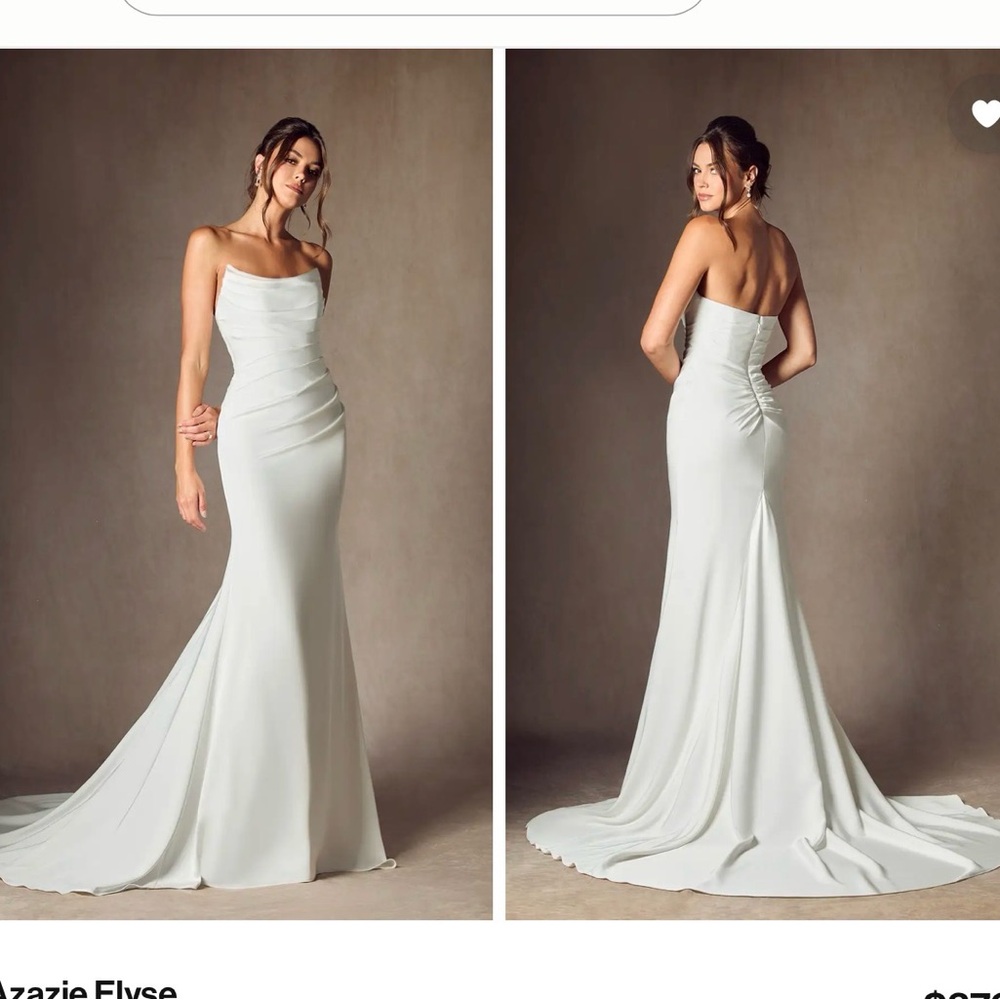 Never worn Azazie Elyse